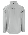 Florida State Seminoles Cutter & Buck Charter Eco Recycled Mens Full-Zip Jacket Polished Medium Gray Mannequin Back Thumbnail Image