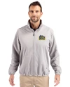 Drexel Dragons Cutter & Buck Charter Eco Recycled Mens Full-Zip Jacket Polished Medium Gray Front Thumbnail Image
