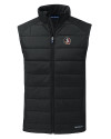 Florida State Seminoles Cutter & Buck Evoke Hybrid Softshell Recycled Mens Full Zip Vest Black Mannequin Thumbnail Image