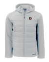 Florida State Seminoles Cutter & Buck Evoke Hybrid Softshell Recycled Full Zip Mens Hooded Jacket CONCRETE Mannequin Thumbnail Image