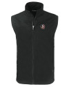 Florida State Seminoles Cutter & Buck Charter Eco Recycled Mens Full-Zip Vest Black Mannequin Thumbnail Image
