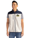 Drexel Dragons Cutter & Buck Cascade Eco Fleece Mens Vest Shell/Navy Blue Front Thumbnail Image