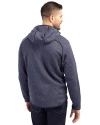 Drexel Dragons Cutter & Buck Mainsail Full Zip Hooded Mens Jacket Liberty Navy Heather Back 4 Thumbnail Image