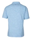 The Citadel Bulldogs Cutter & Buck Advantage Tri-Blend Space Dye Mens Polo Atlas Light Blue Mannequin Back Thumbnail Image