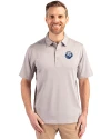 The Citadel Bulldogs Cutter & Buck Forge Heathered Stretch Mens Polo Polished Heather Front Thumbnail Image