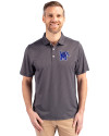 Memphis Tigers Cutter & Buck Pike Eco Symmetry Print Stretch Recycled Mens Polo Black/White Front Thumbnail Image