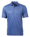 Montana State Bobcats Cutter & Buck Pike Banner Print Stretch Mens Big & Tall Polo Navy Blue Mannequin Thumbnail Image