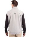 Michigan State Spartans Cutter & Buck Charter Eco Full-Zip Mens Big & Tall Vest Polished Medium Gray Back Thumbnail Image