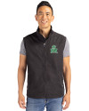 Marshall Thundering Herd College Vault Cutter & Buck Charter Eco Full-Zip Mens Big & Tall Vest Black Front Thumbnail Image
