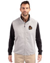 Oregon State Beavers College Vault Cutter & Buck Charter Eco Full-Zip Mens Big & Tall Vest Polished Medium Gray Front Thumbnail Image