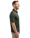 South Florida Bulls Cutter & Buck Virtue Eco Pique Micro Stripe Recycled Mens Polo Hunter/Black Side Thumbnail Image