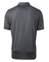 North Carolina A&T Aggies Cutter & Buck Pike Banner Print Stretch Mens Polo Black Mannequin Back Thumbnail Image