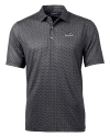 Providence Friars Cutter & Buck Pike Banner Print Stretch Mens Polo Black Mannequin Thumbnail Image