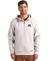 Minnesota Golden Gophers Cutter & Buck Roam Epic Versatility Half Zip Recycled Mens Hooded Pullover Solitare Front Thumbnail Image