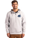 View image 4: Old Dominion Monarchs College Vault - Cutter & Buck Roam Recycled Buttery-Soft Knit Mens Half Zip Hooded Pullover Solitaire Front