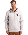 St Johns Red Storm Cutter & Buck Roam Epic Versatility Half Zip Recycled Mens Hooded Pullover Solitare Front Thumbnail Image