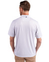 North Carolina Central Eagles Cutter & Buck Pike Eco Symmetry Print Stretch Recycled Mens Polo White/Polished Back Thumbnail Image