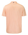 Texas Rio Grande Valley Vaqueros Cutter & Buck Pike Eco Symmetry Print Stretch Recycled Mens Polo White/College Orange Mannequin Back Thumbnail Image