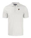 Texas Rio Grande Valley Vaqueros Cutter & Buck Pike Eco Symmetry Print Stretch Recycled Mens Polo White/Polished Mannequin Thumbnail Image