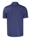 Texas Rio Grande Valley Vaqueros Cutter & Buck Pike Eco Tonal Geo Print Stretch Recycled Mens Polo Navy Blue Mannequin Back Thumbnail Image