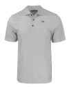 North Carolina Central Eagles Cutter & Buck Pike Eco Tonal Geo Print Stretch Recycled Mens Polo Elemental Grey Mannequin Thumbnail Image