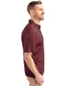 Montana Grizzlies Cutter & Buck Pike Eco Tonal Geo Print Stretch Recycled Mens Polo Bordeaux Side Thumbnail Image