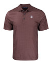 Texas Southern Tigers Cutter & Buck Pike Eco Tonal Geo Print Stretch Recycled Mens Polo Bordeaux Mannequin Thumbnail Image