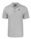 New Mexico State Aggies College Vault Cutter & Buck Pike Eco Tonal Geo Print Stretch Recycled Mens Polo Elemental Grey Mannequin Thumbnail Image