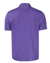 Texas Christian Horned Frogs College Vault Cutter & Buck Pike Eco Tonal Geo Print Stretch Recycled Mens Polo College Purple Mannequin Back Thumbnail Image