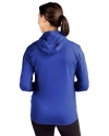 SMU Mustangs Cutter & Buck Daybreak Eco Recycled Womens Full Zip Hoodie Tour Blue Back Thumbnail Image