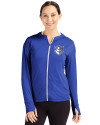 Saint Louis Billikens Cutter & Buck Daybreak Eco Recycled Womens Full Zip Hoodie Tour Blue Front Thumbnail Image