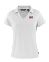 Louisiana-Lafayette Ragin Cajuns Cutter & Buck Daybreak Eco Recycled Womens V-neck Polo White Mannequin Thumbnail Image