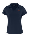 Illinois Fighting Illini Cutter & Buck Daybreak Eco Recycled Womens V-neck Polo Navy Blue Mannequin Thumbnail Image