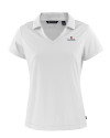 Illinois Fighting Illini Cutter & Buck Daybreak Eco Recycled Womens V-neck Polo White Mannequin Thumbnail Image