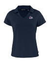 Fresno State Bulldogs Cutter & Buck Daybreak Eco Recycled Womens V-neck Polo Navy Blue Mannequin Thumbnail Image