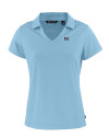 Jackson State Tigers Cutter & Buck Daybreak Eco Recycled Womens V-neck Polo Atlas Light Blue Mannequin Thumbnail Image