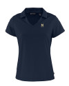 Navy Midshipmen Cutter & Buck Daybreak Eco Recycled Womens V-neck Polo Navy Blue Mannequin Thumbnail Image