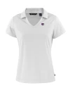Kansas State Wildcats Cutter & Buck Daybreak Eco Recycled Womens V-neck Polo White Mannequin Thumbnail Image