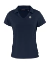 Georgetown Hoyas Cutter & Buck Daybreak Eco Recycled Womens V-neck Polo Navy Blue Mannequin Thumbnail Image