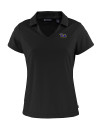 Pitt Panthers Cutter & Buck Daybreak Eco Recycled Womens V-neck Polo Black Mannequin Thumbnail Image