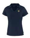 Quinnipiac Bobcats Cutter & Buck Daybreak Eco Recycled Womens V-neck Polo Navy Blue Mannequin Thumbnail Image