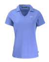 NYU Violets Cutter & Buck Daybreak Eco Recycled Womens V-neck Polo Hyacinth Mannequin Thumbnail Image