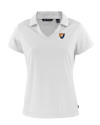 Illinois Fighting Illini College Vault Cutter & Buck Daybreak Eco Recycled Womens V-neck Polo White Mannequin Thumbnail Image