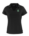Marshall Thundering Herd College Vault Cutter & Buck Daybreak Eco Recycled Womens V-neck Polo Black Mannequin Thumbnail Image