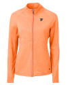 Texas Rio Grande Valley Vaqueros Cutter & Buck Adapt Eco Knit Heather Recycled Womens Full Zip College Orange Heather Mannequin Thumbnail Image