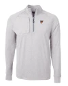 Texas Rio Grande Valley Vaqueros Cutter & Buck Adapt Eco Knit Heather Mens Quarter Zip Pullover Polished Heather Mannequin Thumbnail Image