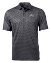 UNLV Rebels Cutter & Buck Pike Banner Print Stretch Mens Polo Black Mannequin Thumbnail Image