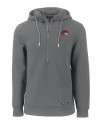 Winston-Salem State Rams Cutter & Buck Roam Epic Versatility Half Zip Recycled Mens Hooded Pullover Elemental Grey Mannequin Thumbnail Image