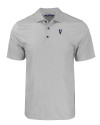Villanova Wildcats College Vault Cutter & Buck Pike Eco Tonal Geo Print Stretch Recycled Mens Polo Elemental Grey Mannequin Thumbnail Image