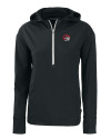 Winston-Salem State Rams Cutter & Buck Daybreak Eco Recycled Womens Half Zip Hoodie Black Mannequin Thumbnail Image